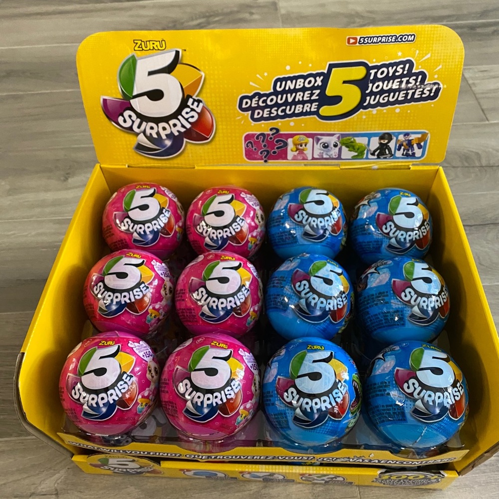 5 Surprise Zuru, 1 case-12-pink & 12-blue, New